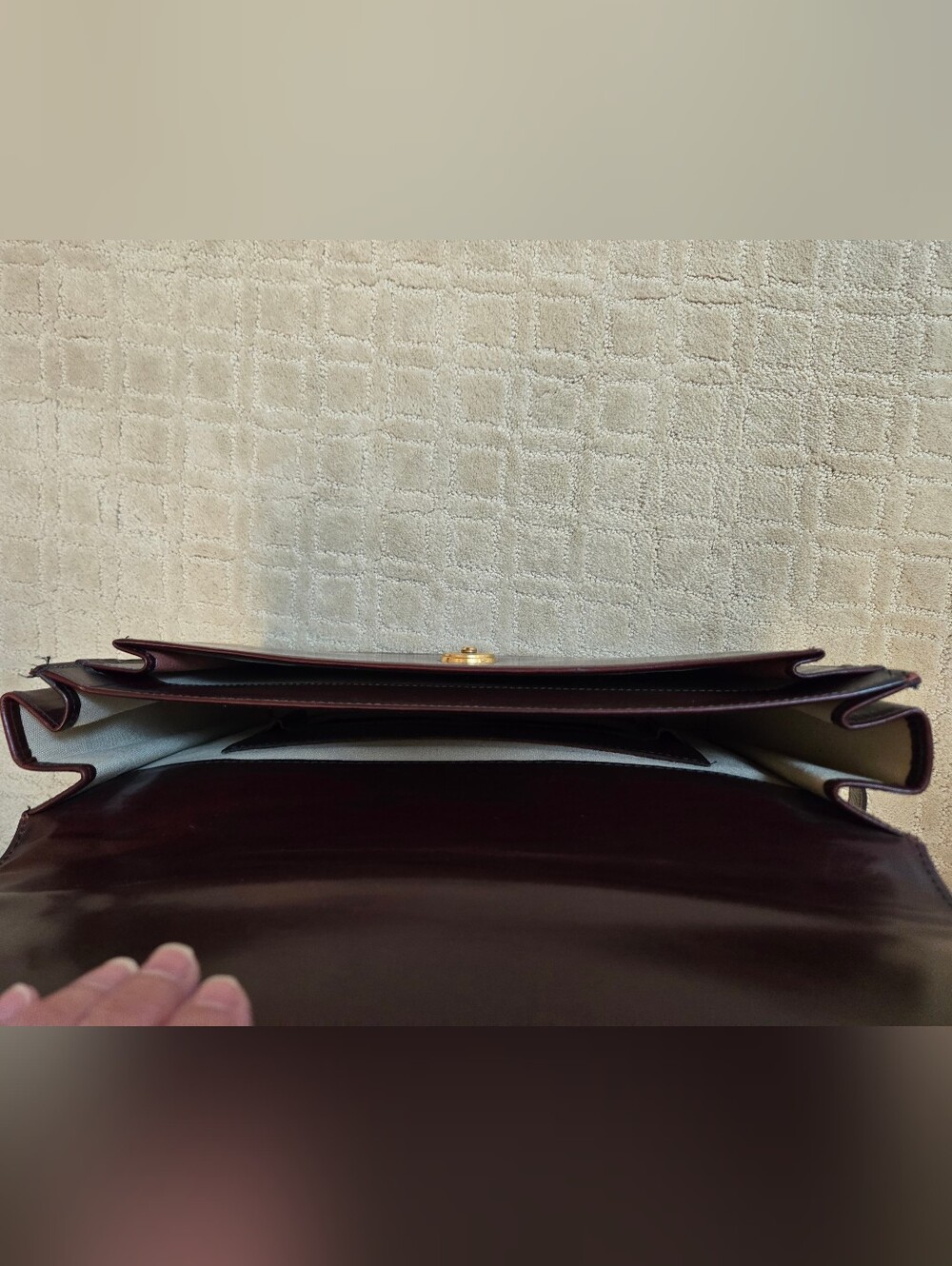 Vintage Schlesinger Oxblood Leather Briefcase - Picture 16 of 16